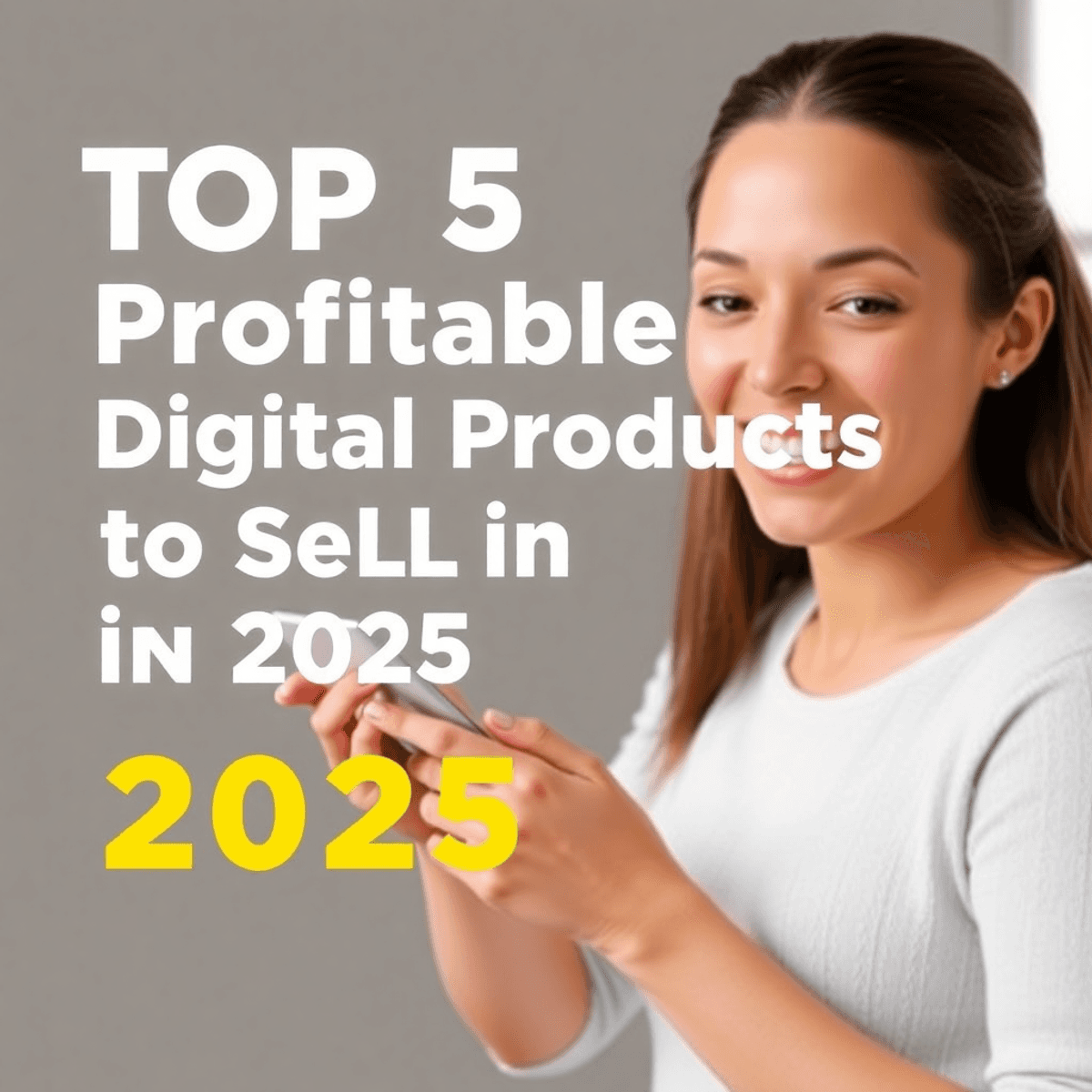 Top 5 Profitable Digital Products to Sell in 2025 (Create Once, Earn Forever!)
